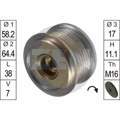 Механизм свободного хода генератора, ZN5452