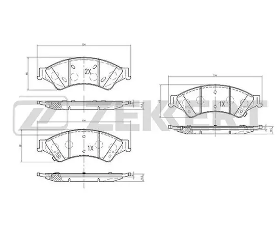 Тормозные колодки Zekkert BS2127