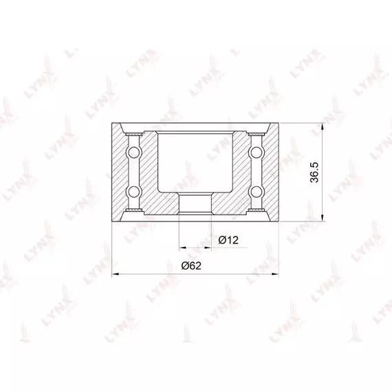 РОЛИК ОБВОДНОЙ РЕМНЯ ГРМ TOYOTA CAMRY 2.5-3.0 88-06 / HIGHLANDER 3.0-3.3 00-07, LEXUS RX300-400H 00-